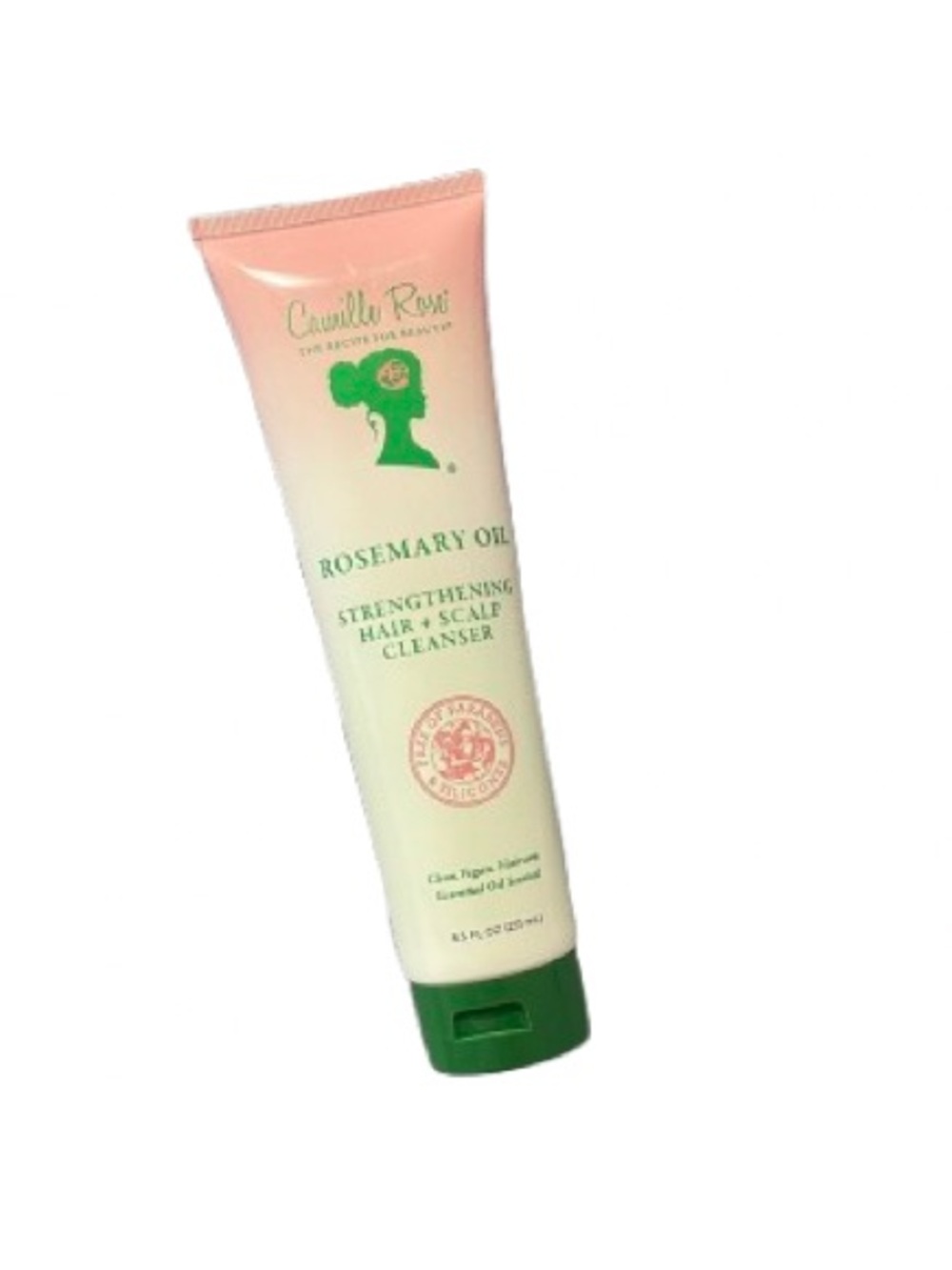 Rosemary Oil Hair Strengthening + Scalp Cleanser - Green and White